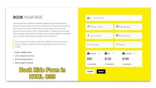 Book Form in HTML and CSS