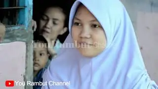 ✓ WOMEN HIJAB LONG HAIRCUT TO BOB UNDERCUT - POTONG RAMBUT BOB challenge potong rambut