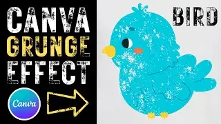 Grunge Effect Canva | Distressed T-Shirt & Text Design Tutorial