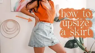 how to upsize a skirt | resize skirt for back to school fashion hack