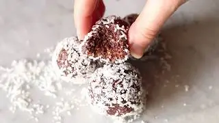 Dreamy Coconut Macaroon Truffles | Date-Sweetened