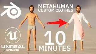 Custom clothes for UE Metahuman / UE4-5 / Blender 3+ /MarvelousDesigner 11