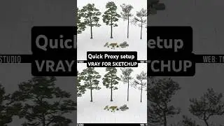 ⚠️When is it best to set up Proxy in Vray for Sketchup⚠️  #vrayrender #vraysketchup #3dvisualization