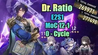 [Honkai Star Rail] E2S1 Dr. Ratio HYPERCARRY | 0-Cycle | Memory of Chaos 12 (1.6)