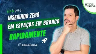 Como substituir espaços em branco por zero rapidamente