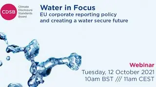 Water in Focus - EU corporate reporting policy