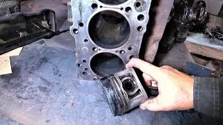 Disassembled the 4d56 engine. Found the cause