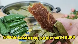 SUMAN KAMOTENG KAHOY WITH BUKO | Suman Balanghoy