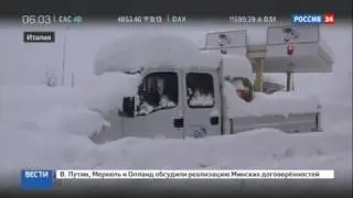 Снежная лавина в Италии завалила горный отель Rigopiano di Farindola