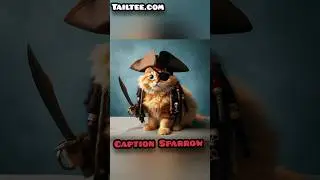 #piratesofthecaribbean #jacksparrow #catstransformationasapirate #pirates #cat @petsanimalsss