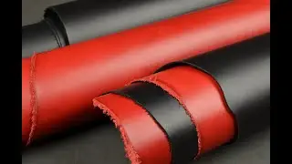 Buttero leather 🇮🇹. Red & Black 0.9 - 1.1 mm