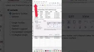 Get Menu Tabs in LibreOffice Calc and Writer