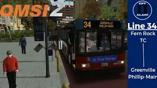 OMSI 2: Cayuga USA- Line 34 To Phillip and Main