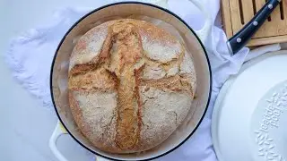 לחם ללא לישה בסיר (הלחם של מרקו רוסי) שמכינים בלי מאמץ