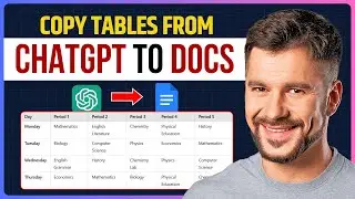 How to Copy Table From ChatGPT to Docs (Without Losing Formatting)