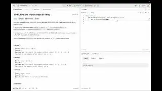 Find The Middle Index In Array