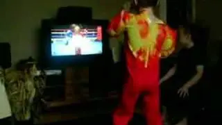 Callum playing the Wii