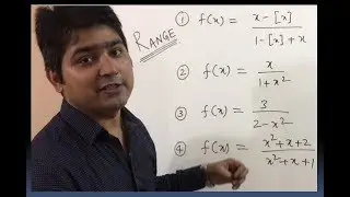 Domain and range of a function in Hindi. Example part- 9