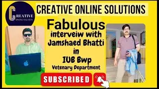 Famous interview jamshad bhatti in IUB Bahawalpur in vetenary Department