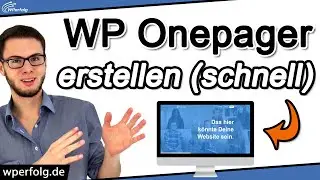 WordPress OnePager Erstellen (2026): Simples 12 Schritte Tutorial | One Pager Website, Menü, Plugin