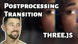 Transition effect with #threejs postprocessing