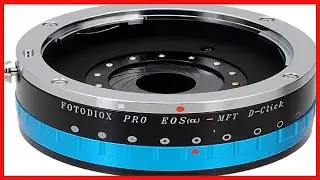Fotodiox Pro IRIS Lens Mount Adapter Compatible with Canon EOS EF Full Frame Lenses to Micro Four