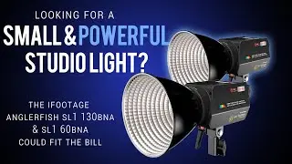 Home Studio need a Small, Powerful light? Check out the iFootage AnglerFish SL1 130 & 60BNA