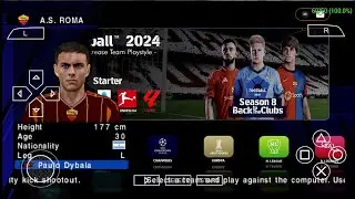 eFootball PES 2024 PSP New Kits 24/25 Latest Transfer, New Team Promotion, Real Faces & Graphics HD