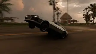 Forza Horizon 5 1750HP DELOREAN CRAZY 135MPH WHEELIES!!