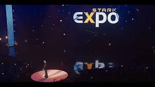 Tony gives a speech at the Stark Expo | Iron Man 2