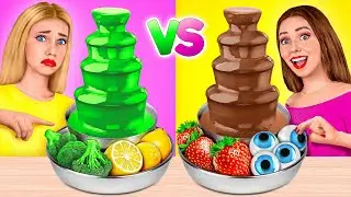 Chocolate Fountain Fondue Challenge | Crazy Challenge by Multi DO Challenge