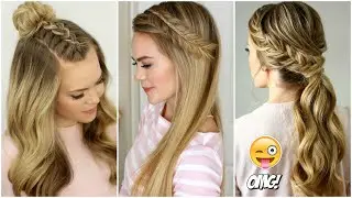 PEINADOS TUMBLR FÁCILES PARA CABELLO LARGO 2023 - 2024  cute hairstyles 2023 #peinados  #hairstyle