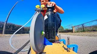WWII ROCKET TURBINE on a Skateboard