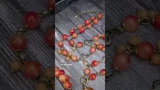 Комплект " Шёпот Осени" Переделка для Светланы из Благовещенска #авторскиеукрашения #jewelry