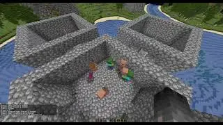 Villagers Raiding A Dungeon of Zombies and Dying