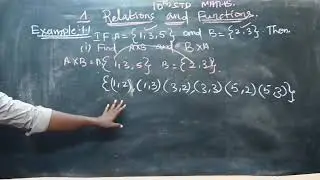 TN 10 STD Relations and function Example 1.1( 1)
