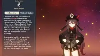 Genshin Impact [Hu Tao Constellation and Talents]