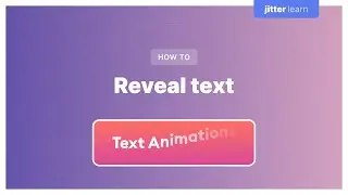 How to make a text reveal animation
