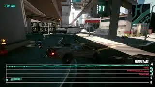 Cyberpunk 2077 - PS4 HOTFIX UPDATE 1.04 - Frame Rate Test Gameplay