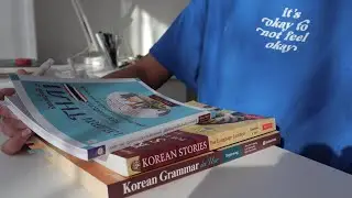 Relaxing study vlog☀️ | study Korean and Thai with me 🇹🇭🇰🇷