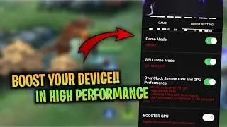 BOOST CPU AND GPU in your Device | For Low End Device