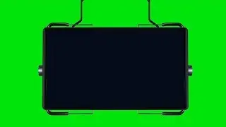 Robotic Television Animation | Television on Green Screen