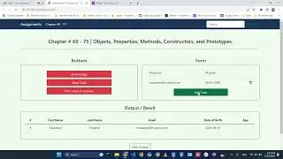 24 - JavaScript Class 11 | Objects Properties | Methods | Constructors | Prototypes | Muhammad Umair