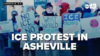 Asheville protesters denounce ICE, urge tax funds redirection