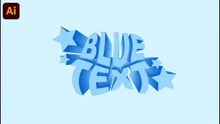 3D Blend Text Effect Tutorial On Illustrator