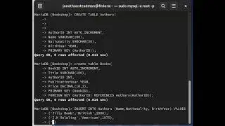 MariaDB - Create database, tables, linking tables and update and delete. #1