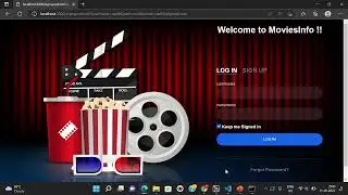 MoviesInfo Web Application || Created using NodeJS, Express JS and Database Integration