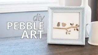 DIY Bird Pebble Art