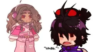 Purple and her absent-minded girlfriend /silly || Rodamrix Among Us Gacha