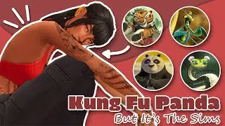 If Kung Fu Panda Characters Were Sims!! 🐼 | Sims 4 Create-a-sim Challenge